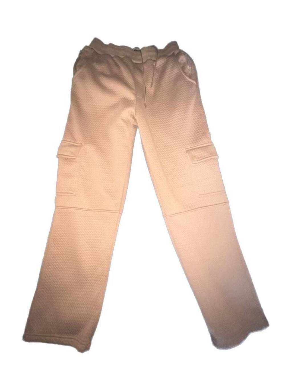 LU Linea Uomo Textured Waffle Knit Cargo Joggers